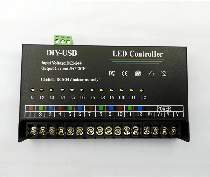 DIY-USB светодиодный контроллер 12 способов автономного программирования RGB светодиодный контроллер DC5-24V программируемый контроллер RGB