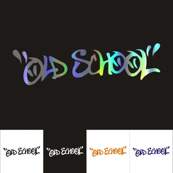 

Creative Fashion OLD SCHOOL Car Sticker Decal Motorcycle Decorative Accessories Decal PVC 4cm X 15cm