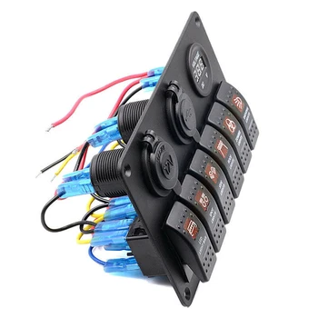 

Replacement Rocker Set Switch Car Marine Boat Waterproof Red Switch Panel