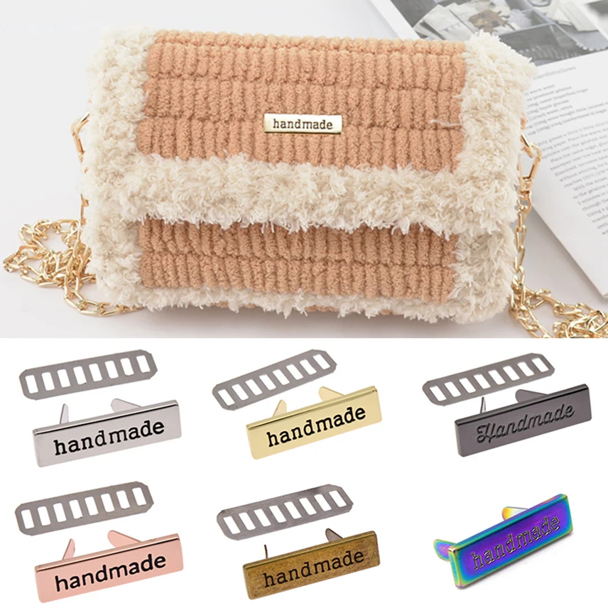 Description Picture 3 of item10Pcs High Quality Metal Handmade Garment Tags Labels Clothing Tags for Sewing Clothes DIY Craft Decoration Accessories