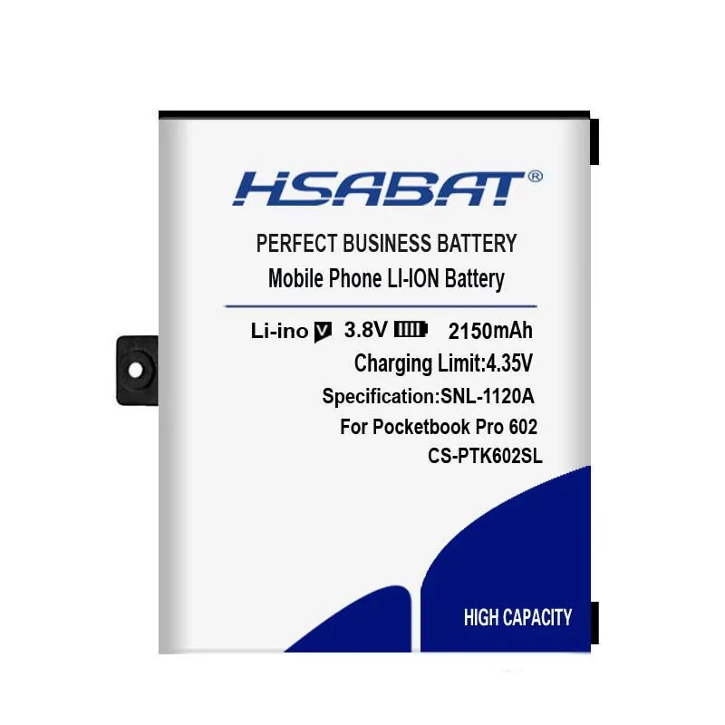 HSABAT 2150 мАч CS-PTK602SL Аккумулятор для Pocketbook Pro 602/603/612/902/903/912/920