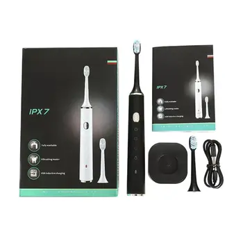 

Sonic Automatic Electric Toothbrush Waterproof USB Rechargeable 4 Modes Travel T4MB