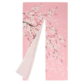 

Japanese Artistic Style Sakura Door Curtain for Home Kitchen Door Decor