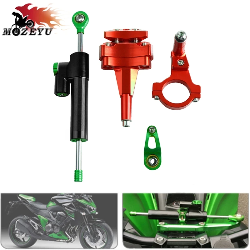 NINJA 400 Мотоцикл CNC Мотоцикл Регулируемый полный набор рулевой демпфер Монтажный кронштейн комплект для KAWASAKI ninja 400