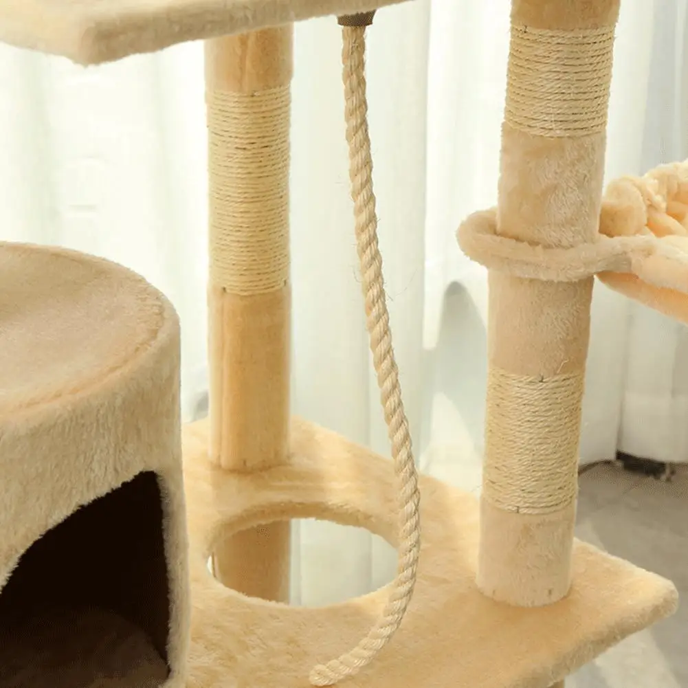 50ft витая сизальная верёвка для кошачьего дерева, Когтеточка для кошек, скалолазание, рукоделие ткачество