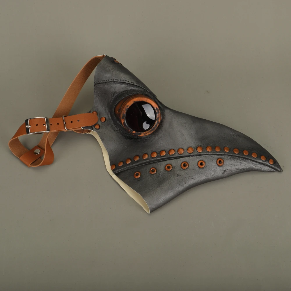 Steampunk Plague Doctor Mask Latex Bird Beak Doctor Mask Long Nose Masks Cosplay Costume Funny Face Wear Halloween Party New (2)