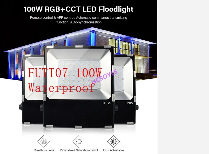Miboxer FUTT07 100 Вт RGB+ CCT Светодиодный прожектор ip65 Водонепроницаемый FUTT07 светодиодный наружное освещение AC 110 V-220 V RGB светодиодный свет лампы