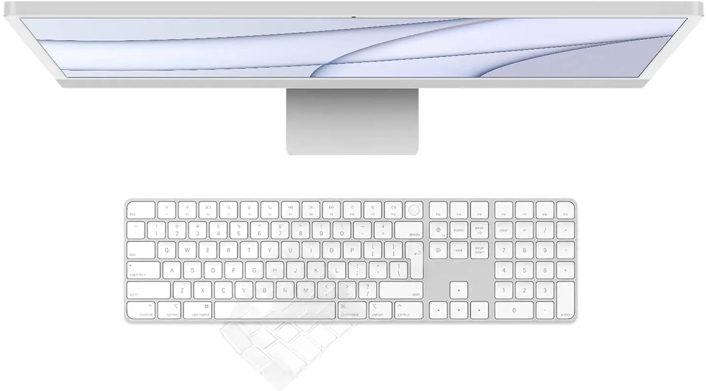 Для 2021 Apple iMac 24 дюйма M1 чип ЕС ЕВРО США Волшебная клавиатура цифровая и Touch ID модель