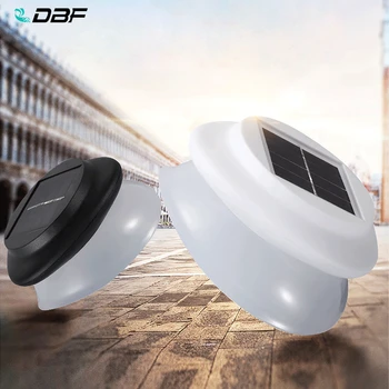 

[DBF]1PC IP65 Waterproof Wireless Solar Powered Wall Light Sensor 9 LED 100Lume Gutter Light Outdoor Yard Roof Fence Garden