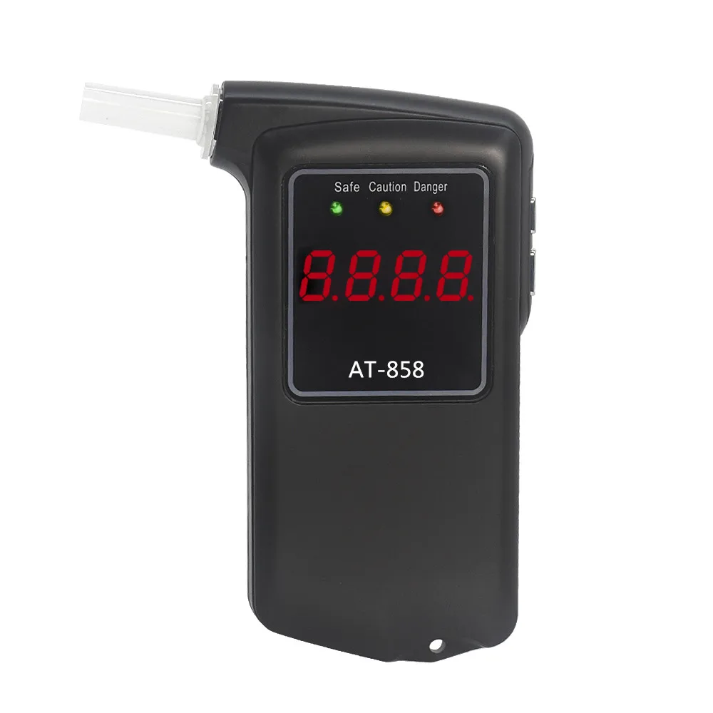

High Accuracy Prefessional Digital Breath Alcohol Tester Breathalyzer LCD Display Alkotester With Mouthpieces
