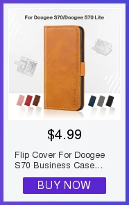 Чехол-бумажник из искусственной кожи Для Doogee S70 Lite, деловой чехол для телефона Doogee S70 Lite, флип-чехол-книжка, Мягкий ТПУ силиконовый чехол-накладка