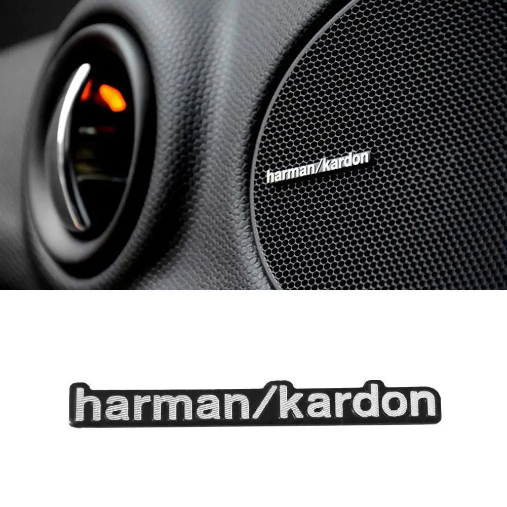 3D Алюминий harman/kardon логотип Hi-Fi автомобильный динамик аудио динамик значок эмблема с 2 контактами новое поступление