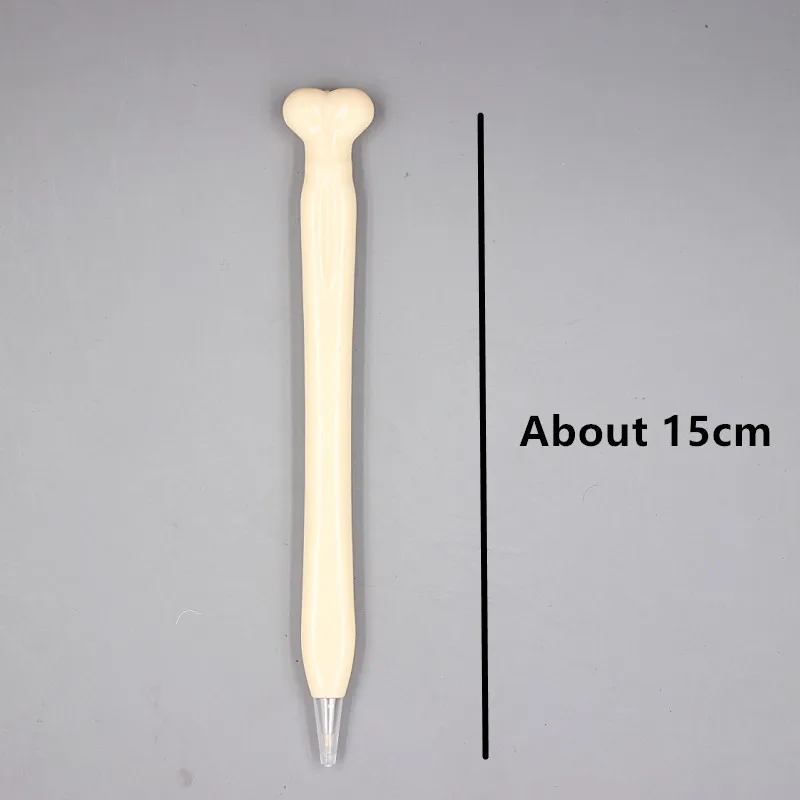 Bone Shape Ballpoint Pen Blue Refill 50 Pcs