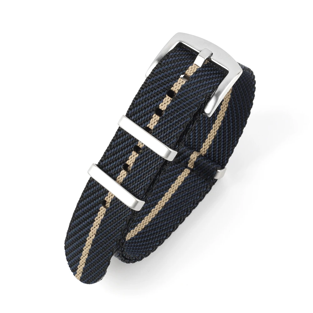 Nylon Nato Strap 20mm 22mm Stripe Watchband Replacement Watch Band Military Wristband Accessories For Tudor Nato Watch Strap