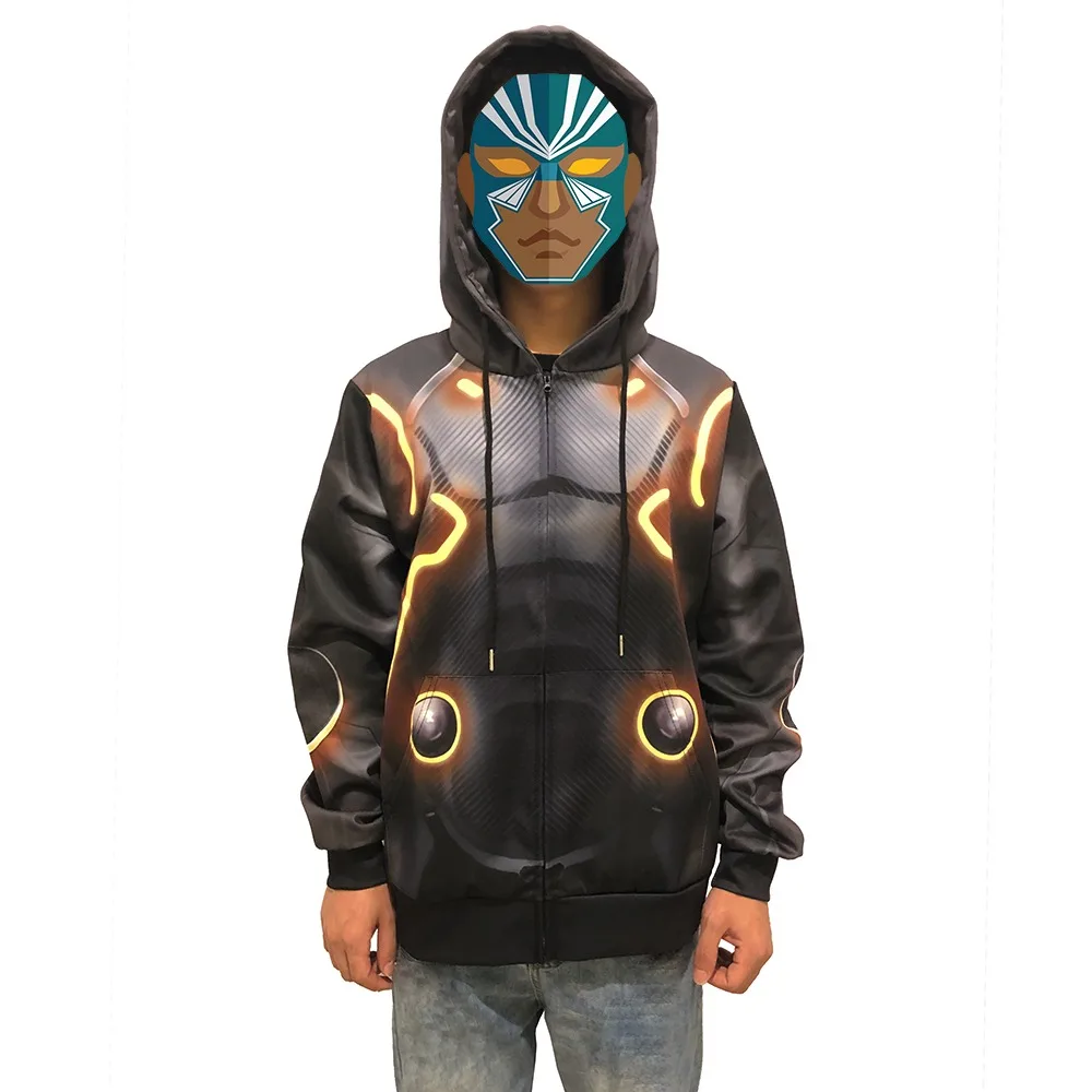 Battle Game Omega Oblivion Link Cosplay Costume Hoodie Halloween Costume Zipper Hoodies Sweatshirts Tops for Men Women