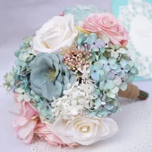 Искусственные шелковые цветы для невесты женские свадебные букеты вечерние цветы