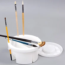 Brush Artist-Brush-Set Watercolor Washing-Bucket Oil-Paint Pot Art-Supply Portable