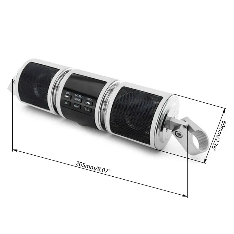 Мотоцикл MP3 музыкальный плеер динамик Bluetooth FM радио стерео регулируемый кронштейн G6KC