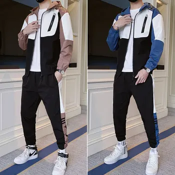 

MEN'S Wear a Set of Collocation Handsome Two Piece Leisure Suit 2020 New Style Fashion Man Korean-style Outfit Function Wind Coa