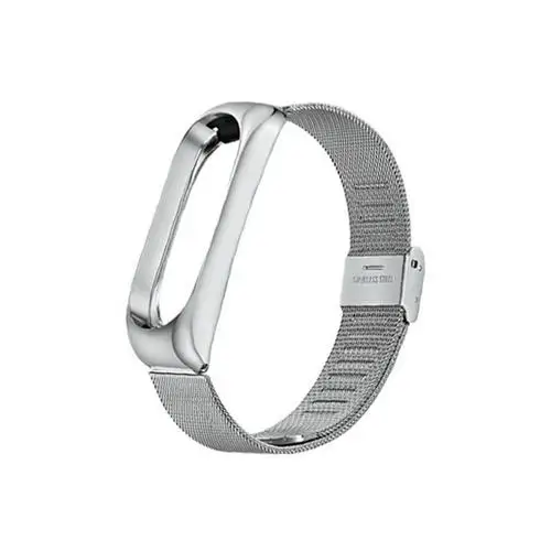 silver universal Металлический браслет для Xiao mi Band 3 ремешок на запястье mi band 3 умные наручные часы Band mi Band 3 ремешок из нержавеющей стали для mi 3 - Цвет: silver universal