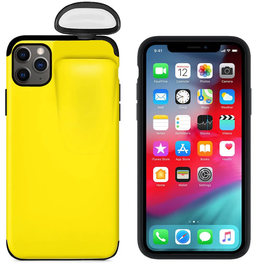 Чехол для телефона для iPhone 11 Pro Max чехол Xs Max Xr X 10 8 7 Plus чехол для AirPods Держатель Жесткий чехол дизайн чехол для AirPods