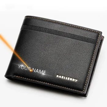 

2020 Men Wallets Top Quality Brand Short Card Holder Male Purse High Quality Brand PU Leather Wallet For Carteira Masculina