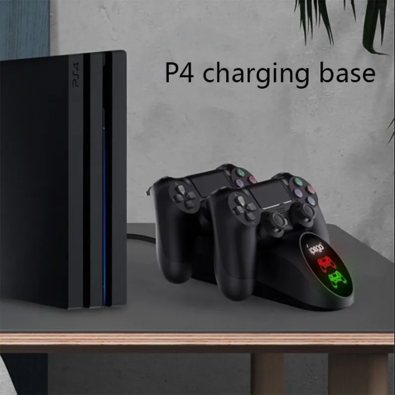 Для PS4/SLIM/PRO Bluetooth Док-станция для зарядки контроллера Беспроводная двойная консоль геймпады зарядная станция Подставка с светодиодный подсветкой