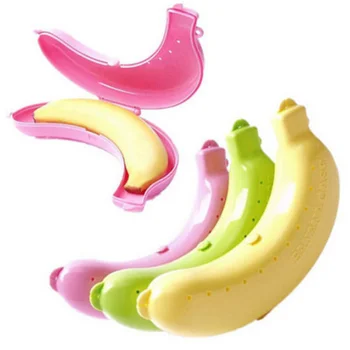 

1 Pcs Cute Banana Protector Case Container Trip Outdoor Lunch Fruit Storage Box Holder Banana Trip Outdoor Travel Storage Boxes