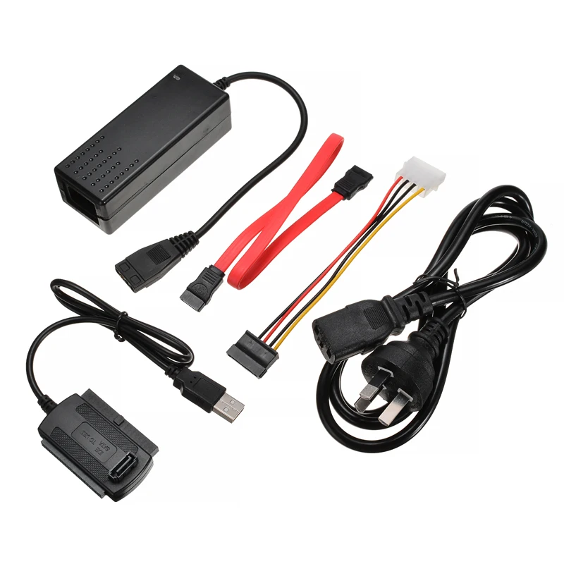 USB External Hard Drive Cable and Power Supply Kit 