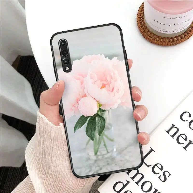 Elegant Pink Purple Peony On the Vase