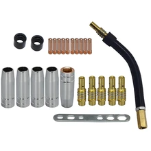 Pointes d'électrode et de bouclier Binzel 15ak pour Machine à souder MIG, 24 pièces