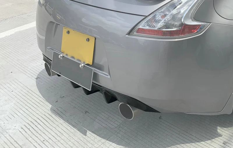 Для Nissan 2009 On Z34 370Z тюнинг углеродное волокно задний бампер диффузор гоночный для