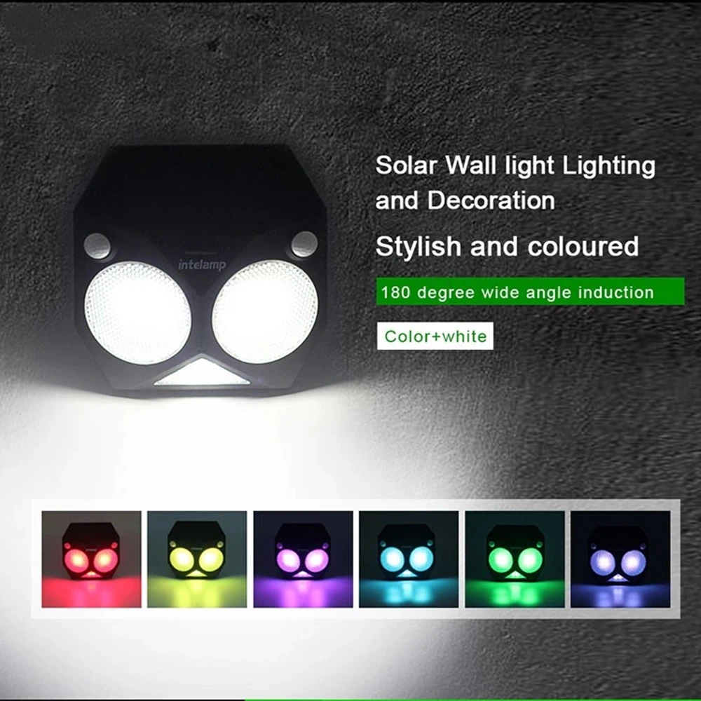 

LED Solar Light Outdoor Super Bright Motion Sensor Lamp Dual PIR Waterproof Security Solar Garden Light For Patio Yard