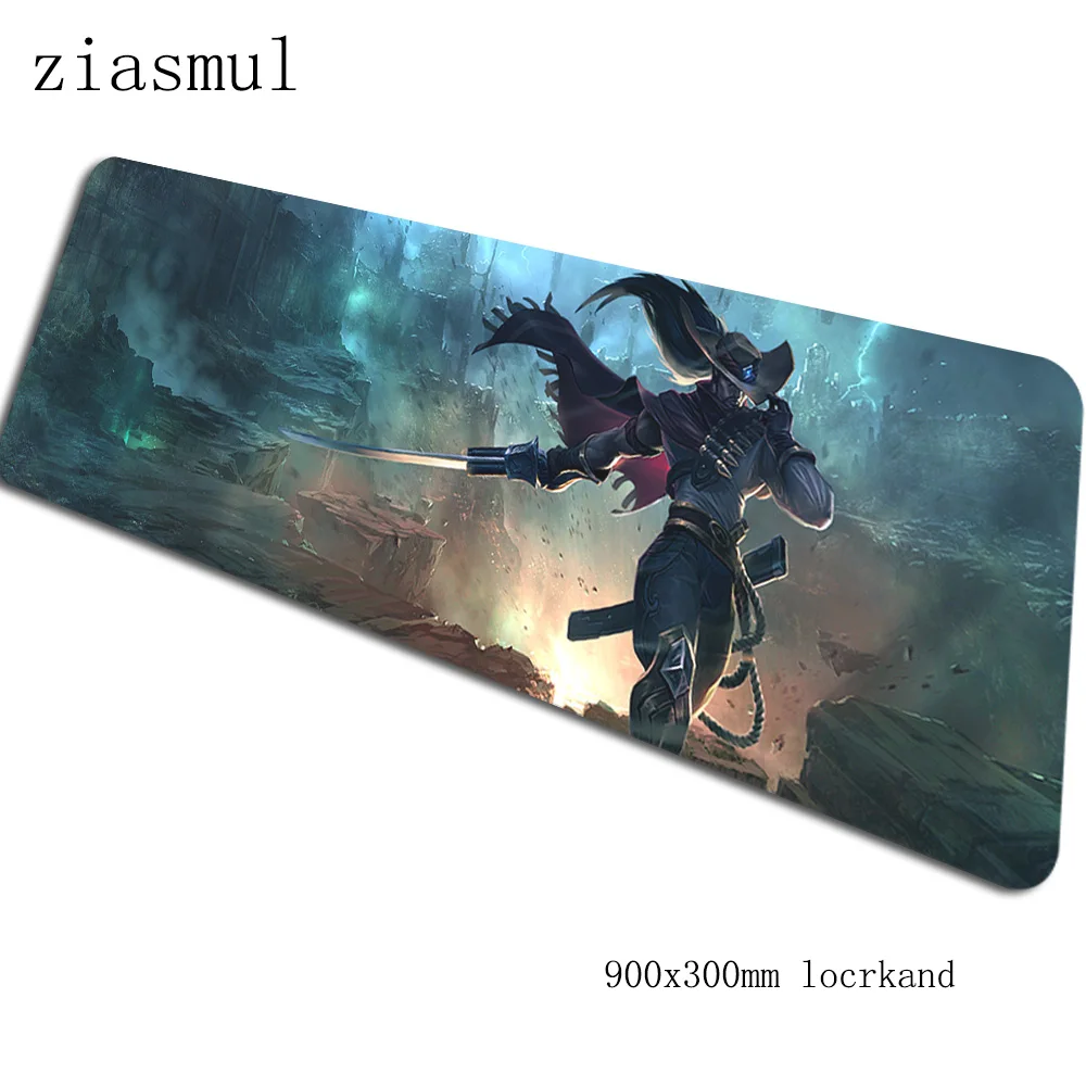 Yasuo коврик для мыши 90x30 см компьютерный коврик для мыши модный padmouse Большой HD шаблон Коврик Для Мыши Эргономичный гаджет офисные настольные коврики - Цвет: Size 900x300x2mm