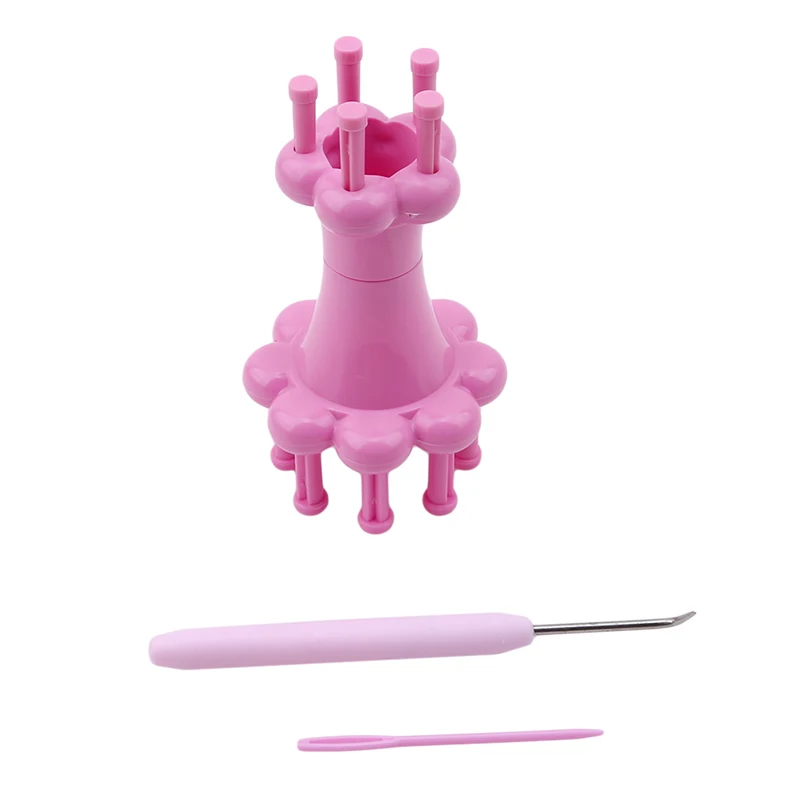 Мини Топпинг вязальщица Вязание Spool ткацкий станок крючок иглы шарфы ремни