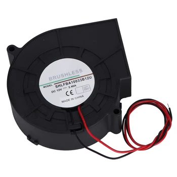 

DC 12V 2.4A Brushless Turbine Cooling Blower Fan 3 Pin BBQ Stove Cooking 42.8CFM Powerful Air Blower Fan