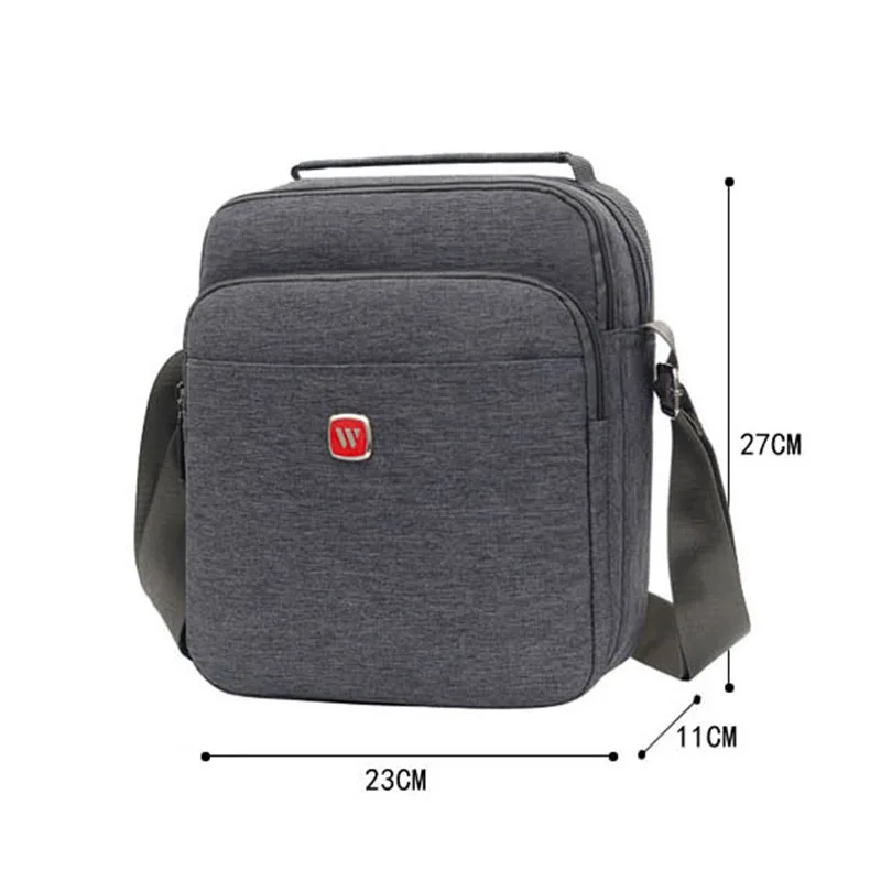 Ceny Męskie dorywczo Oxford tkaniny wodoodporna torba duża kieszeń na zamek moda solidna kolorowa torba na ramię męskie torby typu crossbody Tote