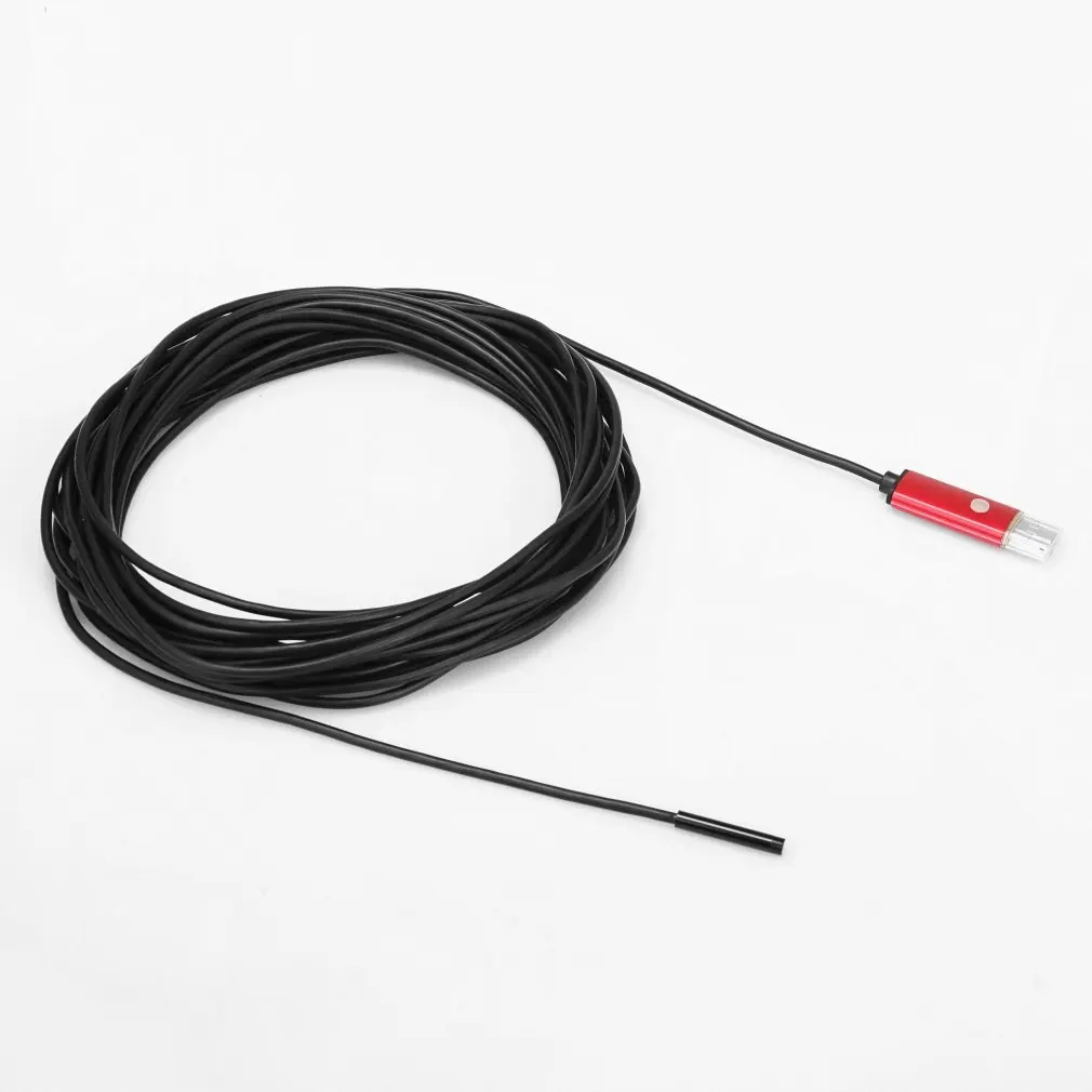 

2 in 1 Endoscope Camera 8.0mm 10M 6LED Waterproof Borescope Inspection Camera For PC Laptop Android Red Color