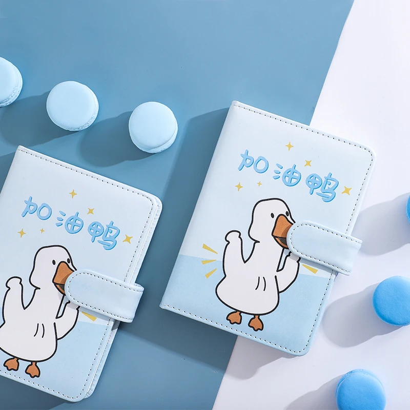 

A6 Cute Duck Magnetic Buckle Daily Weekly Yearly Planner Portable Kawaii Agenda 2020 Cartoon Girl Diary Journal Notebook Gift