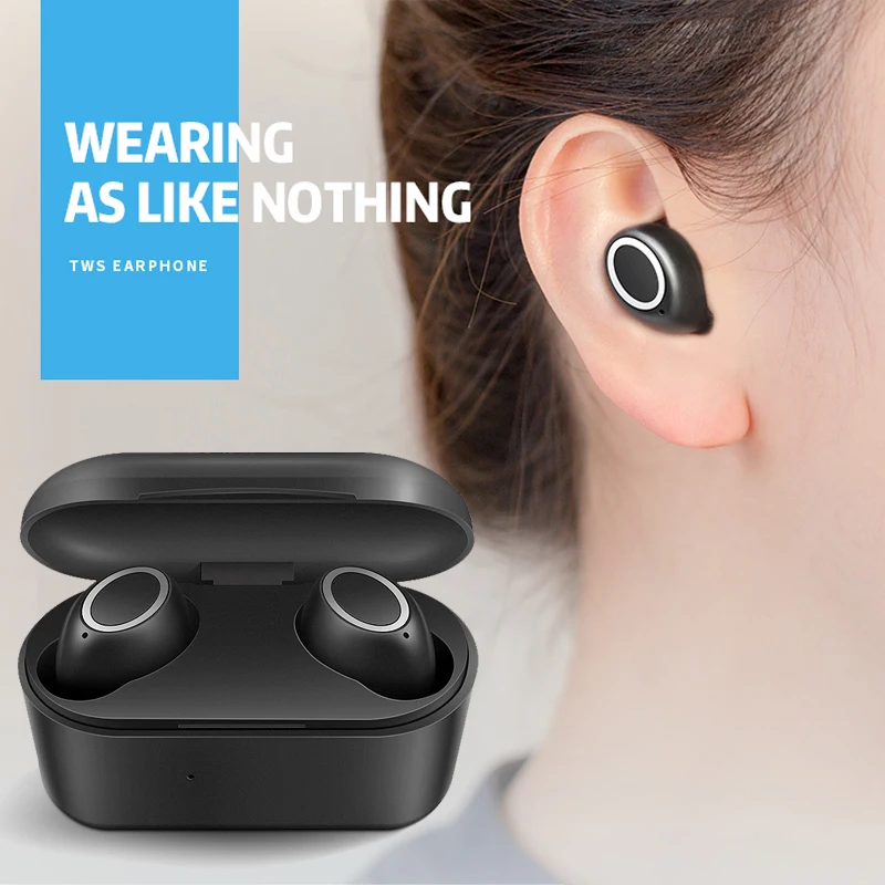 3D стерео звук Bluetooth V5.0 наушники портативный TWS беспроводной сенсорный наушник с зарядным чехлом Спорт бас гарнитура Автоматическое включение/выключение