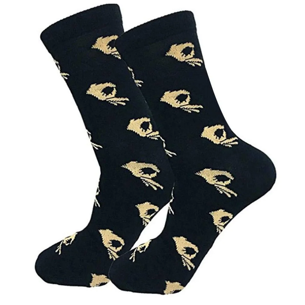 

Crazy Sport Soft Casual Men Socks Adult OK Sign Daily Sweat Absorbent Crew Type Practical Autumn Fashion Non Slip