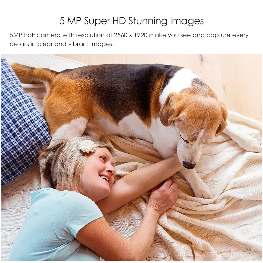  ZOSI H.265 8CH 5MP POE Security Camera System Kit 8PCS 5MP Super HD IP Camera Outdoor Waterproof CC