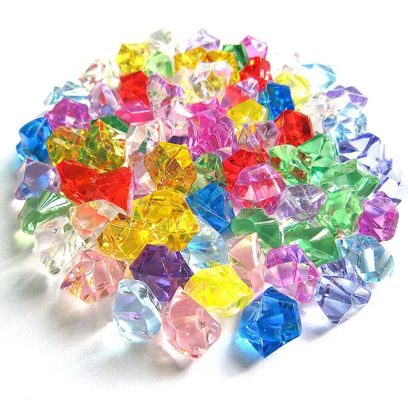 

10PCS 14*11mm Acrylic Crystal Diamond Pawn Irregular Stone Chessman Game Pieces for Board Game Accessories 4 Colors
