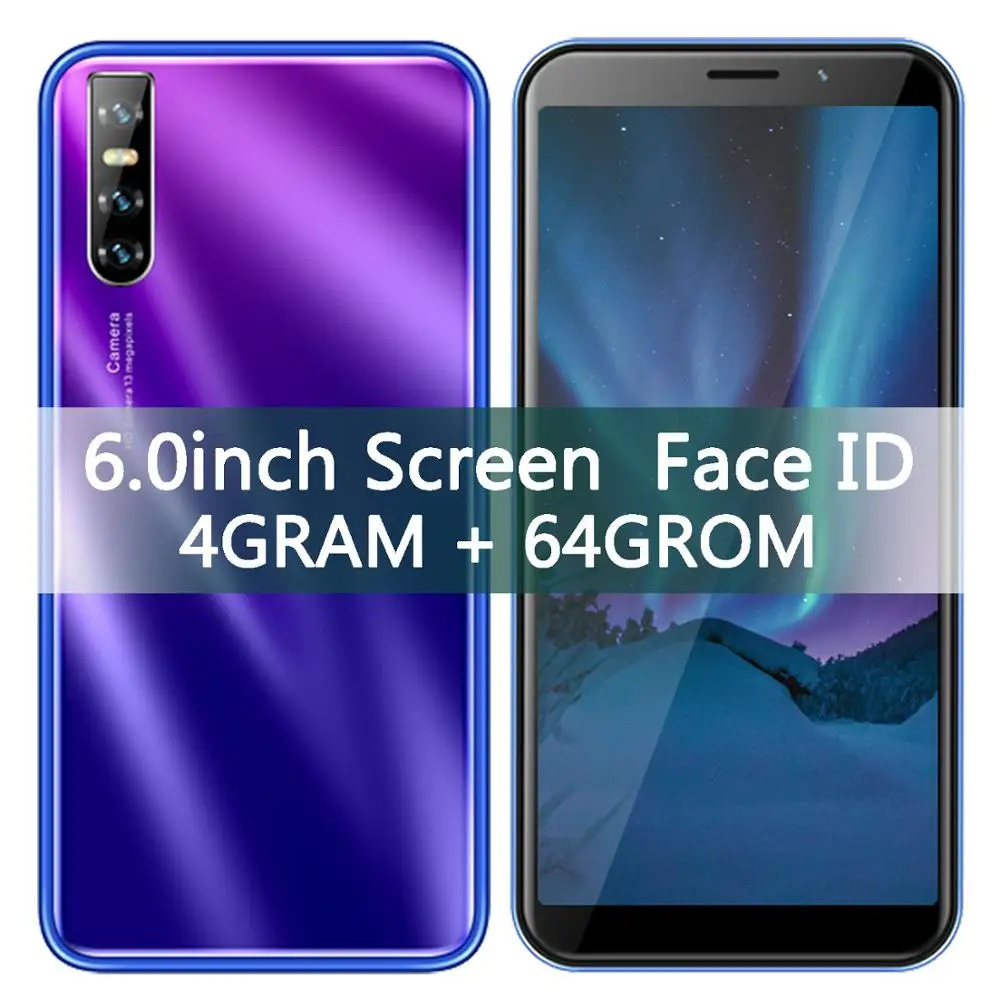 Глобальная версия S10 Android мобильных телефонов 6 0 дюймов Face ID разблокирована celulares