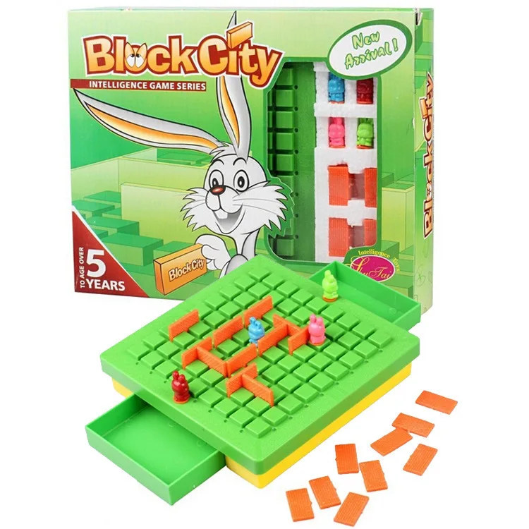 

Hot Sales Children Intelligence Parent And Child Tabletop Game Toy Rabbit Siege Thinking Training Chinese Chequers Rabbit Race