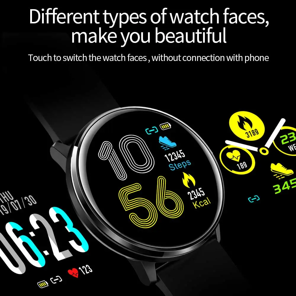 MX6 Смарт-часы мужские кровяное давление монитор сердечного ритма IP68 водонепроницаемые спортивные часы многоязычные женские умные часы