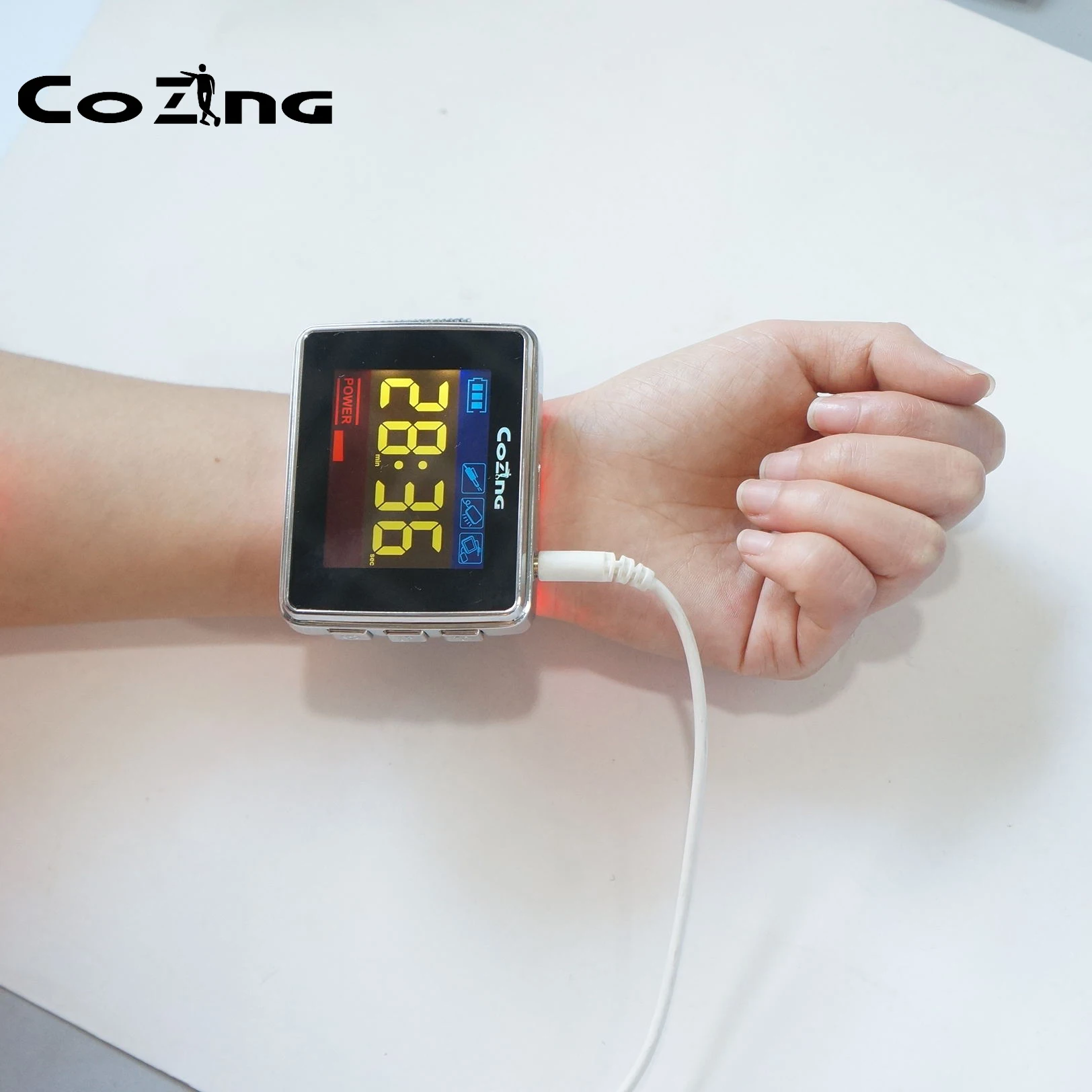 

Low Power Laser Therapy Watch Health Protect Device Treatment Tinnitus Rhinitis Diabetes Hypertension Home Use