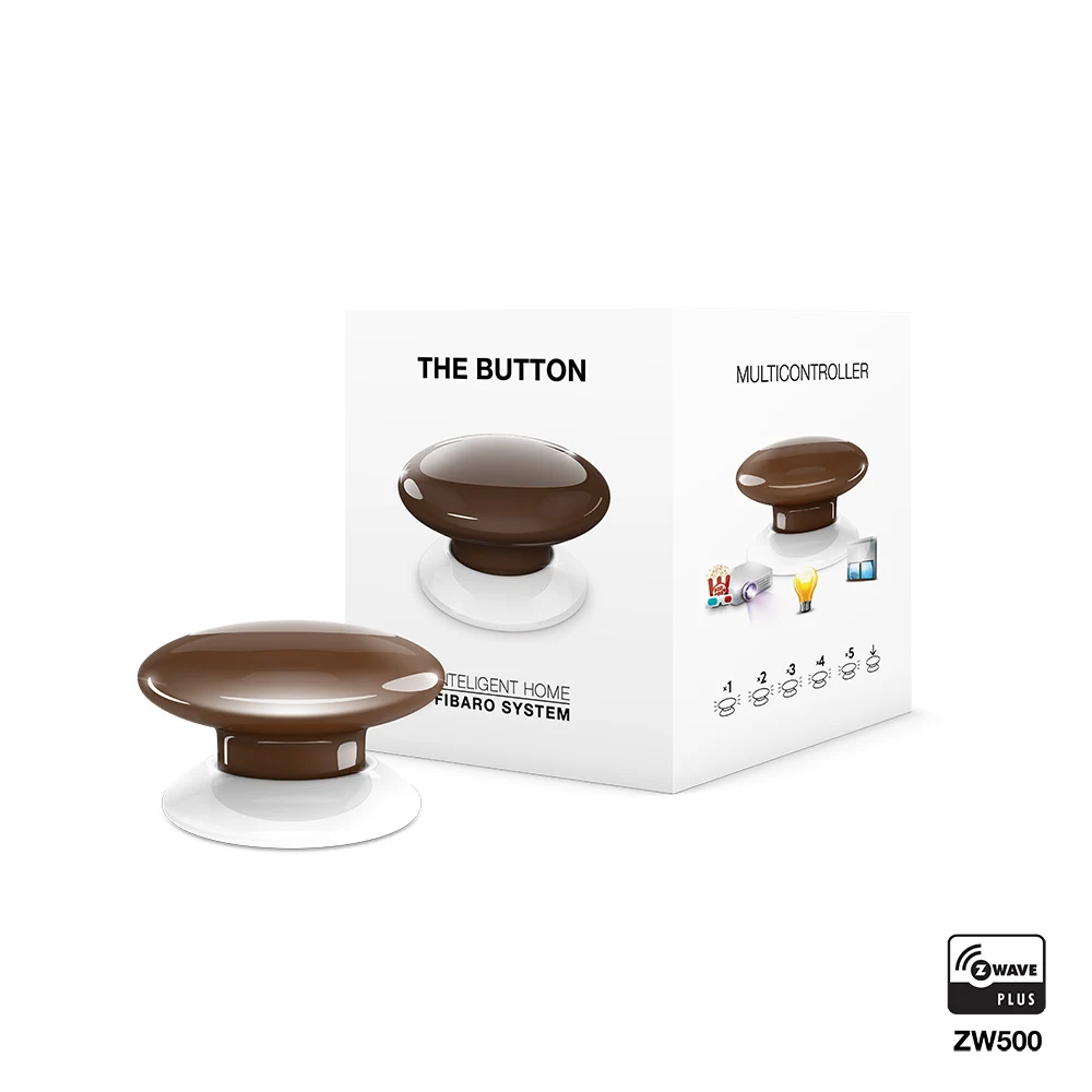 FIBARO Кнопка FGPB 101 1 8 шесть предварительно запрограммированных сцен цветов Zwave