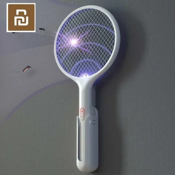 

Youpin Qualitell Electric Mosquito Swatter One-shot Dual-use Three-Layer Power Grid Automatic Mosquito Trapping On The Wall