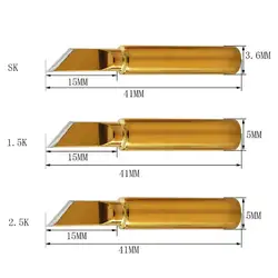 Золотой цвет бессвинцовый паяльник наконечник внутренний нагрев Замена для 936 Паяльные станции
